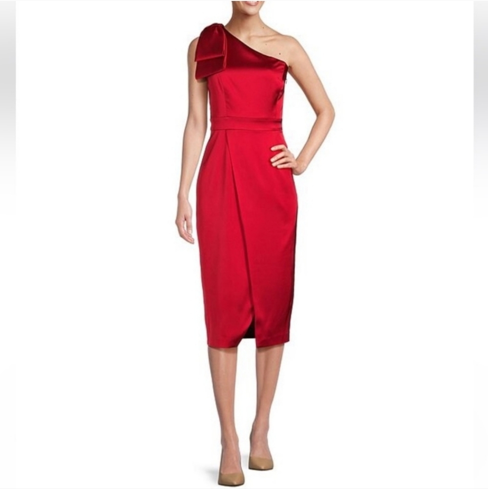 Alex Marie Red Midi Dress
